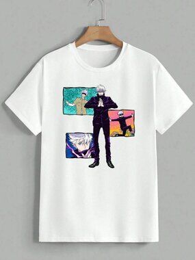 Jujutsu Kaisen Satoru Gojo Anime Graphic Tee Unisex NWT Streetwear Gift